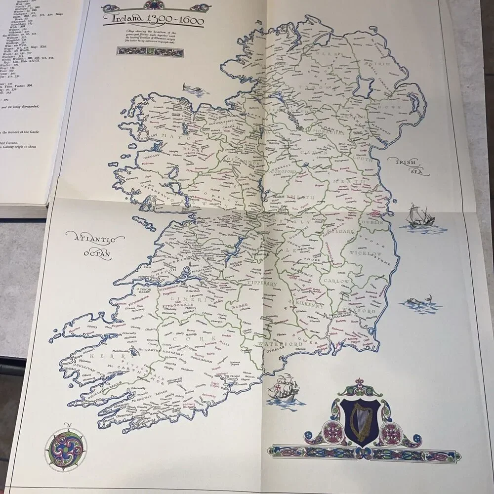 IRISH FAMILIES Book MACLYSAGHT NAMES ORIGINS ARMS ORIGINS GENEALOGY 1957 Vtg